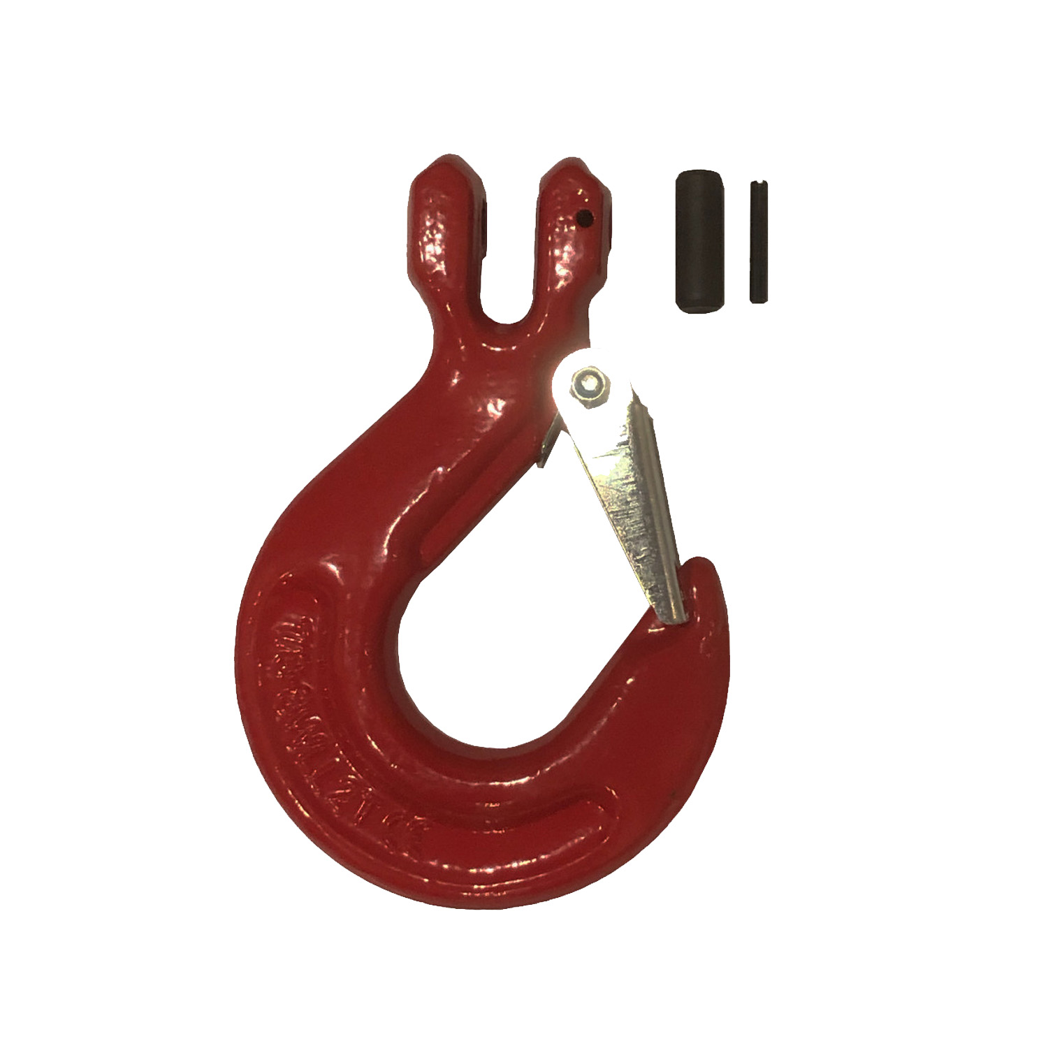 G80 Clevis sling hook with latch 8mm chain - WLL 2T