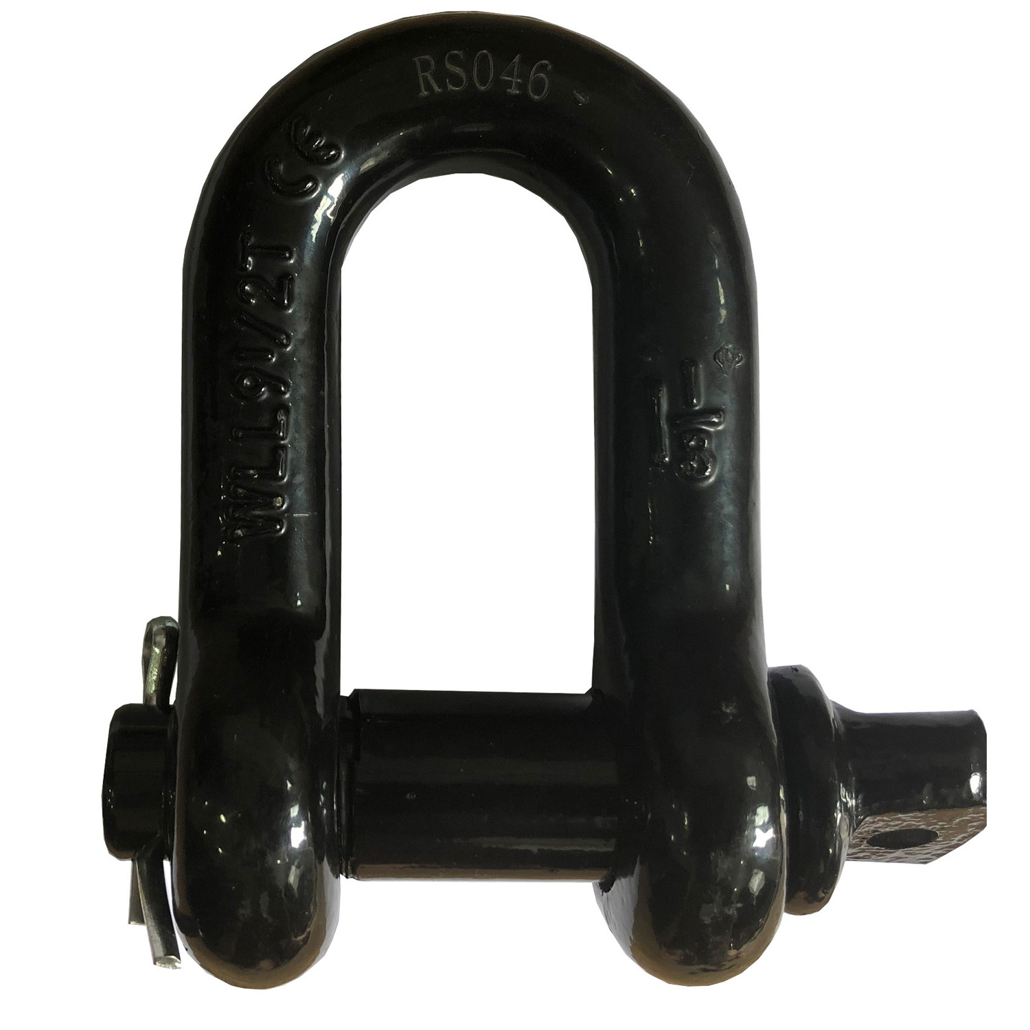 1 1/8" 9.5T D Shackle (Black)