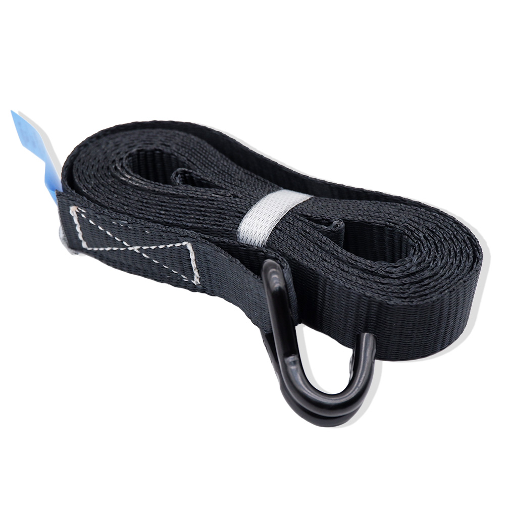 1500kg Black Ratchet Straps With Double J Hooks