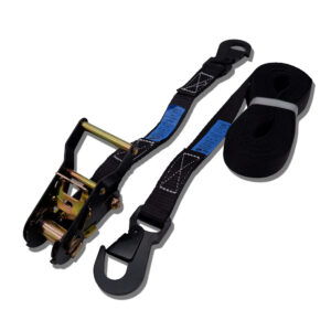 1500kg black ratchet strap with flat snap hook