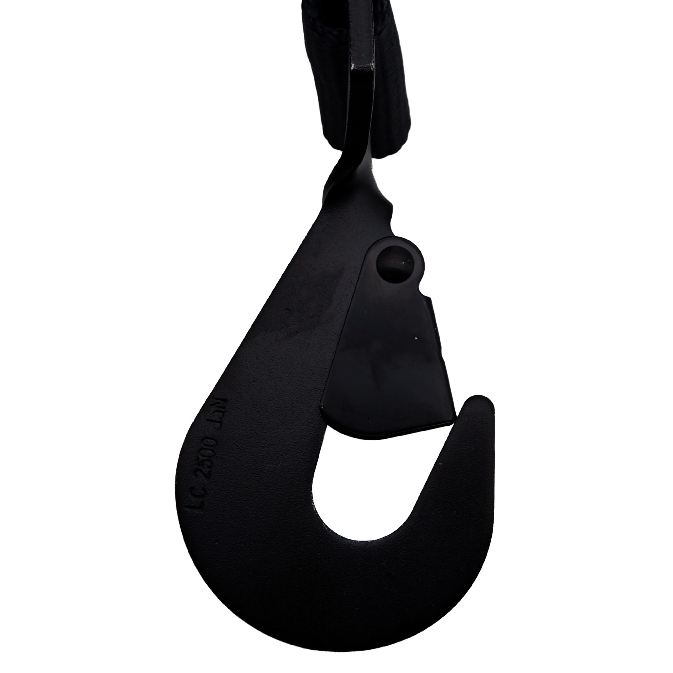 5000kg Black Ratchet Straps with Twisted Snap Hooks